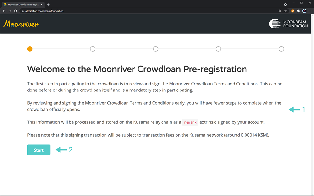 How to Pre-Register for the Moonriver Crowdloan 2